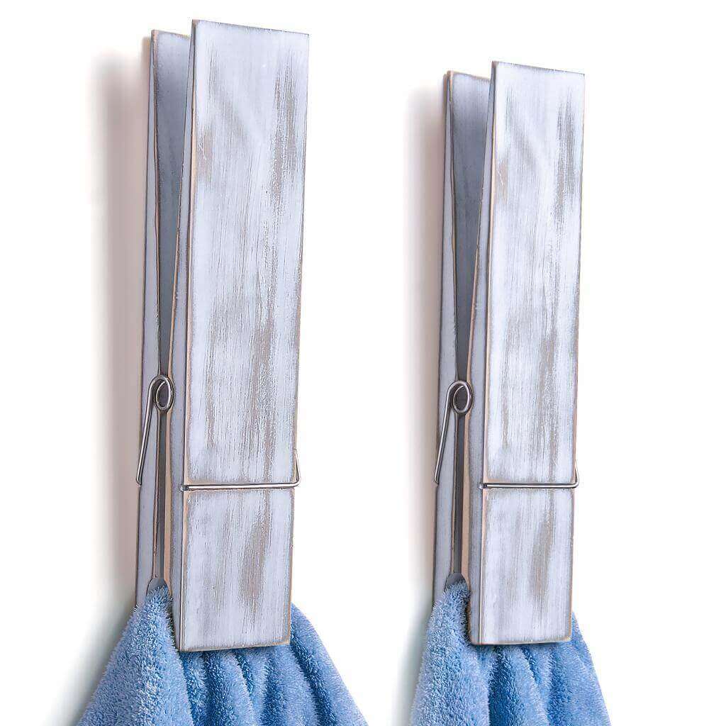 set of two wooden towel holder distress wood kitchen hand towel holder wall decor wall towel hanger